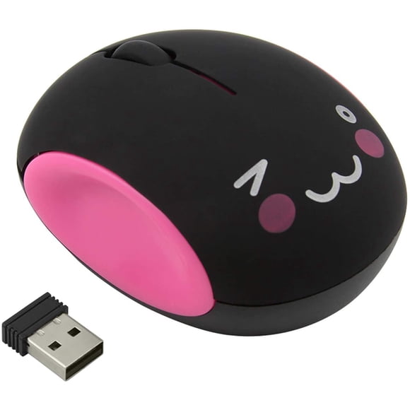 2.4GHz Wireless Mouse Cute Small Silent Mouse Portable Mini Rechargeable Optical Mice Cartoon Computer Mouse 3 Buttons Cordless Mouse for Laptop Desktop PC Notebook