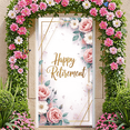 thumbnail image 3 of Floral Decoration Happy Retirement Banner Flower Theme Decorative Design for Retirement Party Event Celebration Indoor Decoration, 3 of 5