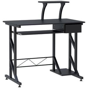 Computer Desk Laptop Table Space Saving Portable Home Office Wood Pullout