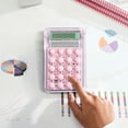 thumbnail image 2 of Mechanical Calculator 8 Digit LCD Display Handheld for Office, 2 of 6