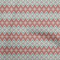 thumbnail image 1 of oneOone Georgette Viscose Maroon Fabric Asian Ikat Craft Projects Decor Fabric Printed By The Yard 42 Inch Wide, 1 of 4