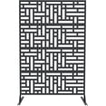 thumbnail image 3 of QinaQin 1PC Metal Privacy Screen Outdoor, Freestanding Divider, Geometric, 3 of 8