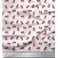 thumbnail image 1 of Soimoi Poly Georgette Fabric Bubbles & Fish Ocean Print Fabric by Yard 42 Inch Wide, 1 of 2
