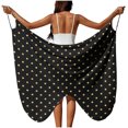 thumbnail image 1 of Sortie de Plage pour Femmes avec Sangle Ajustable, Fente Latérale Haute, Polyester Tissé Transparent, 1 Pce, 1 of 9
