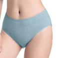thumbnail image 2 of B91xZ Culotte Sans Couture pour Femmes, String Respirant Sans Couture, Bleu L, 2 of 5