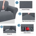 thumbnail image 4 of PiccoCasa Stretch Sofa Slipcover Washable Furniture Covers for Dogs Dark Gray Large, 4 of 7