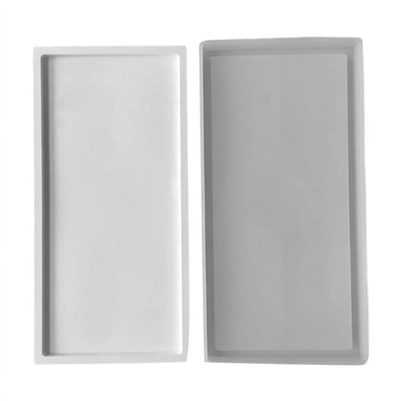 EIGTHTAIL Moules de Plateau en Résine de Silicone Moule pour Fruits Plat Rectangulaire Bricolage Moules de Plateau pour Bricolage