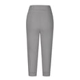 thumbnail image 4 of My Order! Georges Hiking Pants Joggers Woman Fashion Drawstring Pockets Elastic Waist Printing Capris Pants, 4 of 6