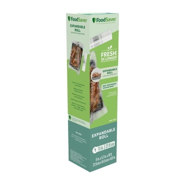 FoodSaver 11" x 16' Expandable Vacuum Sealer Roll (27.9 cm x 4.87 m), 1 Pack