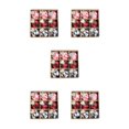 thumbnail image 1 of ZheElen Festive Decorations For Christmas Tree Spread Holiday Cheer Christmas Balls Decorations Christmas Decorations Home Decor E 5Set, 1 of 6