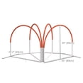thumbnail image 2 of Dog Agility Kit Pet Obstacle Course Training Equipment Outdoor with Weave Poles, Carry Bag, Orange, 2 of 6
