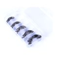 thumbnail image 2 of keepw 51PCS Fishing Hooks Metal Worm Senko Bait Offset Hooks Plastic Box Set Fishing Accessory black, 2 of 6