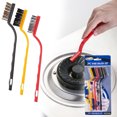 thumbnail image 2 of Pompotops Wire Brush Set Brass Nylon Steel Brush Clean Rust Paint Remover Tool 3 Piece Clearance, 2 of 8