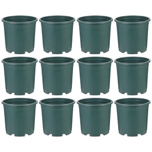 12Pcs Jardinage Pots de fleurs en plastique Planteurs de fleurs Jardin Pots pots de plantes Fournitures de jardin