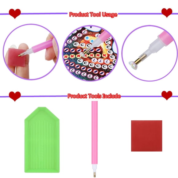 Bookmark de peinture en diamant, sac à bandoulière en diamant 7.1 pouces x 5,9 pouces de bricolage Diamond Sac, pour débutant