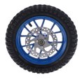 thumbnail image 4 of Rubber Tyre, Durable Front Wheel  For 47cc 49cc 2 Stroke Mini Dirt Bike Blue, 4 of 8