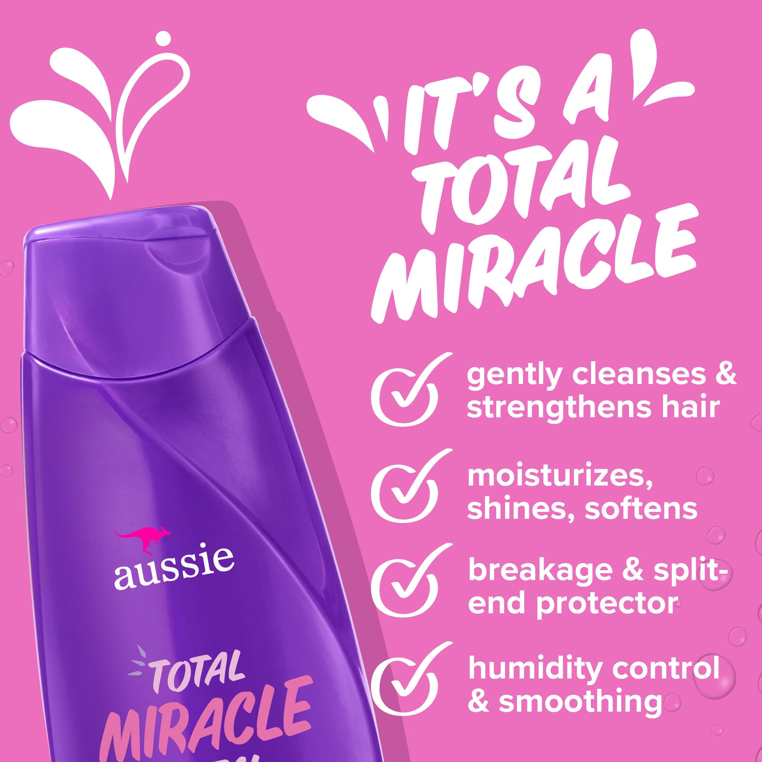 Aussie Total Miracle with Apricot & Macadamia Oil, Paraben Free Shampoo