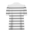 thumbnail image 4 of Pisexur Hauts pour Femmes, Hauts de Sortie pour Femmes & T-Shirt à Manches Courtes Col Rond Imprimé, Haut Ample, Hauts de Printemps pour Femmes Blanc, 2TG, 4 of 6