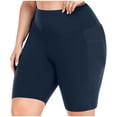 thumbnail image 1 of Wlynlyn Plus Size Biker Shorts for Women High Waisted Compression Yoga Tights Quick Dry Workout Shorts, 1 of 7