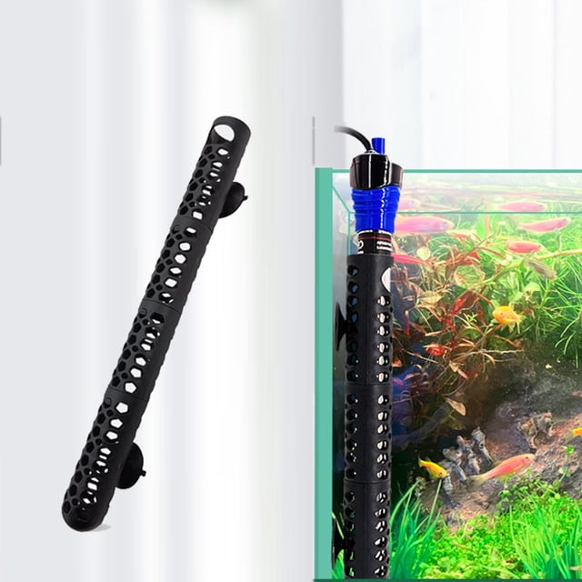FHBVT Stainless Steel Fish Tank Heating Rod Adjustable Temperature Aquarium Heater Explosionproof Submersible Heater Home Aquarium Tank Maintenance Accessories Water Life Care for Fish Tank