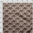 thumbnail image 3 of oneOone Velvet Brown Fabric Geometrical Craft Projects Decor Fabric Printed By The Yard 58 Inch Wide, 3 of 4