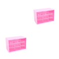 thumbnail image 4 of Decodeary Plastic Jiugongge Storage Drawer - Meticulous Workmanship And Fashionable Multi Grid Storage rose red Nine Palaces Grid 2Set, 4 of 6