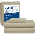 thumbnail image 1 of Softest Cotton Sheets Double Sheet Set Pc Set Thread Count Sateen Bedding Deep Pocket Sheets Cooling Sheets Double Size Sheets Breathable Bed Set (), 1 of 9