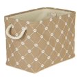 thumbnail image 1 of Design Imports CAMZ14241 Polyester Trellis Paw Rectangle Pet Bin, Taupe, 1 of 4