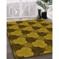 thumbnail image 3 of Ahgly Tapis Rectangulaire Lavable en Machine Intérieur Caramel Brun, 7 Pieds x 9 Pieds, 3 of 7