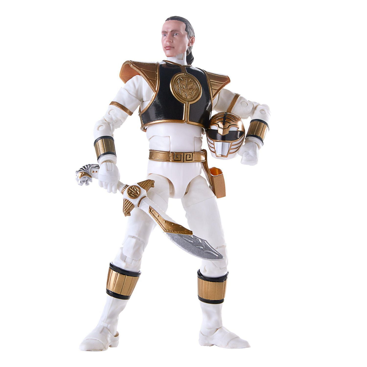 Power Rangers Lightning Collection - Figurine de collection Mighty Morphin Ranger blanc de 15 cm