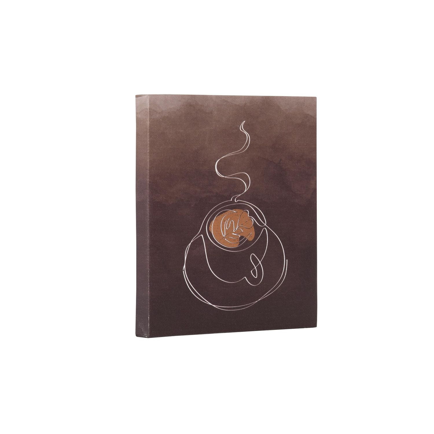 Coffee Mug Embellished Canvas