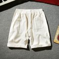 thumbnail image 4 of Birdeem Mens Shorts Mens Summer Leisure Sports Elastic Waist Solid Color Drawstring Pocket Shorts, 4 of 12