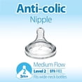 thumbnail image 4 of Dr. Brown's Natural Flow Anti-Colic Options+ Wide-Neck Baby Bottle, 2x11oz Bottles, 4 of 5
