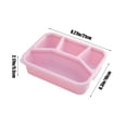 thumbnail image 3 of Yhmxh Home and Kitchen,Kitchen Gadgets Wheats Straw Squares Four Compartments Lunch Box With Transparent Lid Lunch Box Fruit Compartment Refrigerator Fresh Complementary Food Box Plasti C Lunch Boxs, 3 of 6