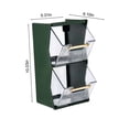 thumbnail image 3 of Home and Kitchen Plastic Tea Bags Divided Storage Organizers Double Layer Kitchen Cabinets Countertops Pantry Coffee Pods Seasoning Packets Condiments Kitchen Accessories Kitchen Organization, 3 of 6