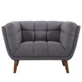 thumbnail image 3 of Armen Living Phantom Fabric Upholstered Chair in Dark Gray, 3 of 6