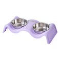 thumbnail image 3 of Stainless Steel Double Pet Bowl Durable Elevated Feeder For Cats And Dogs Easy Clean Non Dining Dishes, 3 of 3