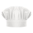 thumbnail image 1 of TOPTIE Chef Hat for Kid & Adult, Cotton Elastic Adjustable Kitchen Cooking Baking Hat-White-S, 1 of 7