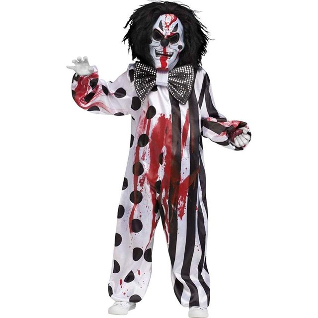 Bleeding Killer Clown Child Costume L 12/14