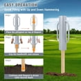 thumbnail image 3 of Cherish T Post Driver Heavy Duty Hand Post Pounder with Handle Steel Rammer for U Fence Post Wooden Post Hole Diggers, 3 of 7