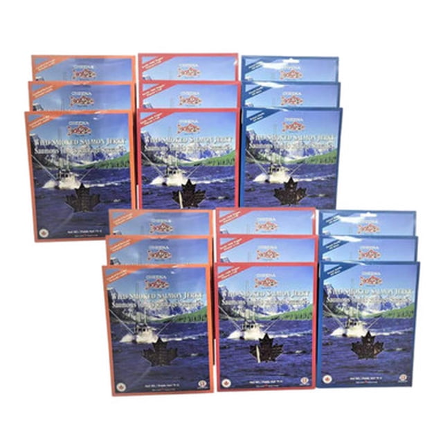 Cheena Canada Smoked Wild Salmon Jerky, 9 × 75 g (2/CASE)
