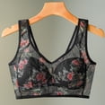 thumbnail image 2 of Kcodviy Women's Thin Underwired Mesh Womens Wireless Bra Printed Vest Style Unbuttoned Large Bra Comfortable Beautiful Back Bra, 2 of 4
