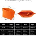 thumbnail image 2 of Purse Organizer Insert for Le Pliage S Handbags Insert Organizer（Orange, Small）, 2 of 6
