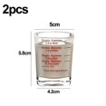 thumbnail image 2 of Measuring Cup Shot Glass Espresso Shot Glass Liquid Heavy Glass Wine Glass Letters, 2 of 4