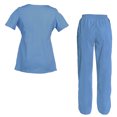 thumbnail image 2 of Women's Scrubs Set Scrub Top and Pants Scrubs Set, 2 of 3