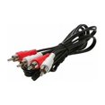thumbnail image 2 of Steren - Audio cable - RCA male to RCA male - 25 ft - shielded - black, 2 of 2