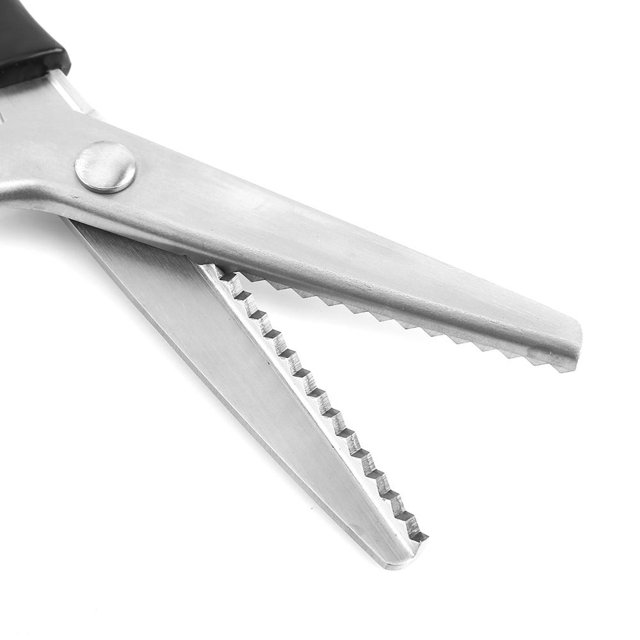 LYUMO Fabric Decorative Round/Triangle Edge Pinking Shears Scissors Clipper 3 5 7mm,Round/Triangle Edge,3 5 7mm