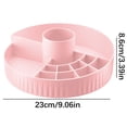 thumbnail image 3 of Pisexur Cosmetic Storage Box Desktop Rotating Shelf Makeup Brush Multi-functional Compartmentalized Organizer Turntable, 3 of 4