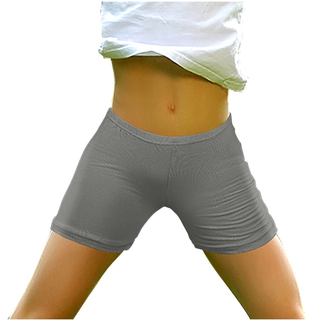 Birdeem Girls Casual Spring and Summer Solid Elastic Waist Kids Shorts