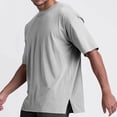 thumbnail image 1 of AherBiu T-Shirts pour Hommes Surdimensionnés en Coton Léger à Col Rond à Manches Courtes T-Shirt Décontracté, 1 of 8